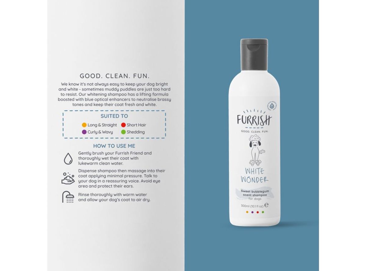White Wonder Shampoo 300ml, Furrish