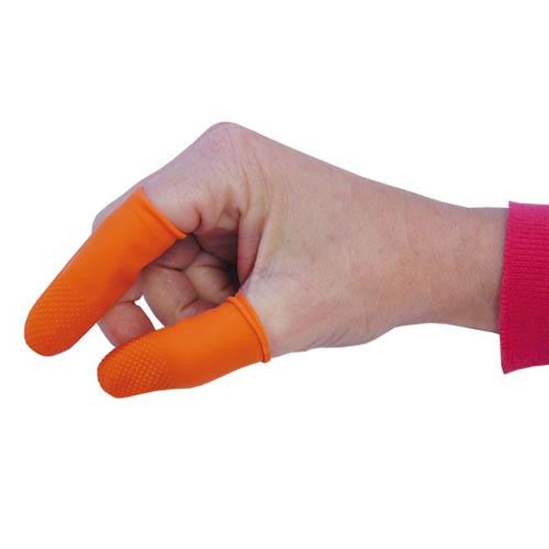 Fingerkondomer med grep Grippy Fingers 25 stk (L), Showtech
