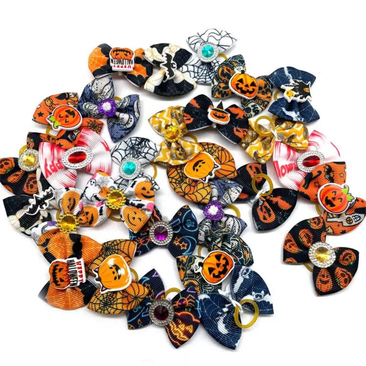 Prakt Halloween Sløyfer 3-4cm med strikk, Sorma