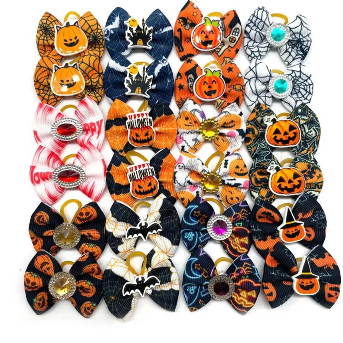 Prakt Halloween Sløyfer 3-4cm med strikk, Sorma