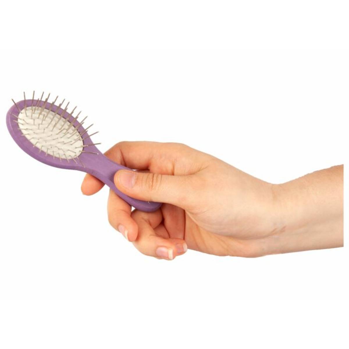 Mini Wooden Pin Brush Purple12 cm, ShowTech