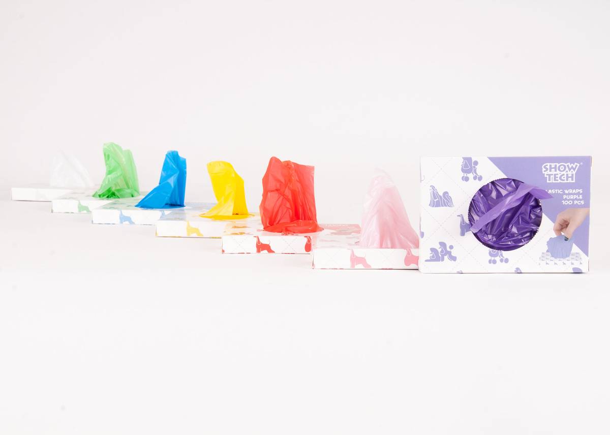 Plastic Wraps White (15x30cm)-100 pcs Wraps, Show Tech