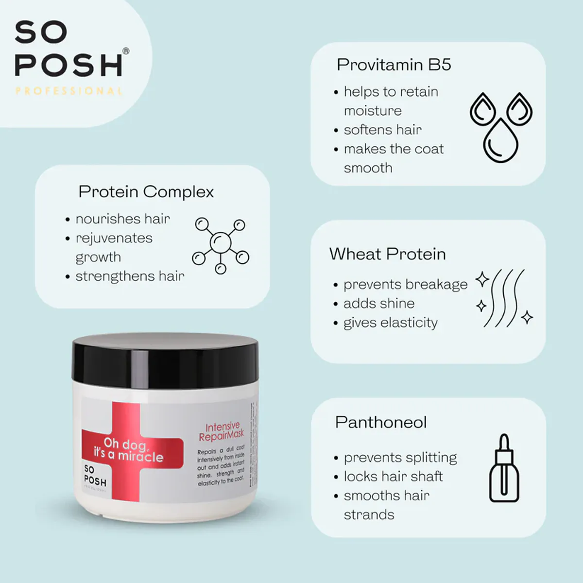 Oh dog, its a Miracle Intensive repair mask 500 ml. SoPosh