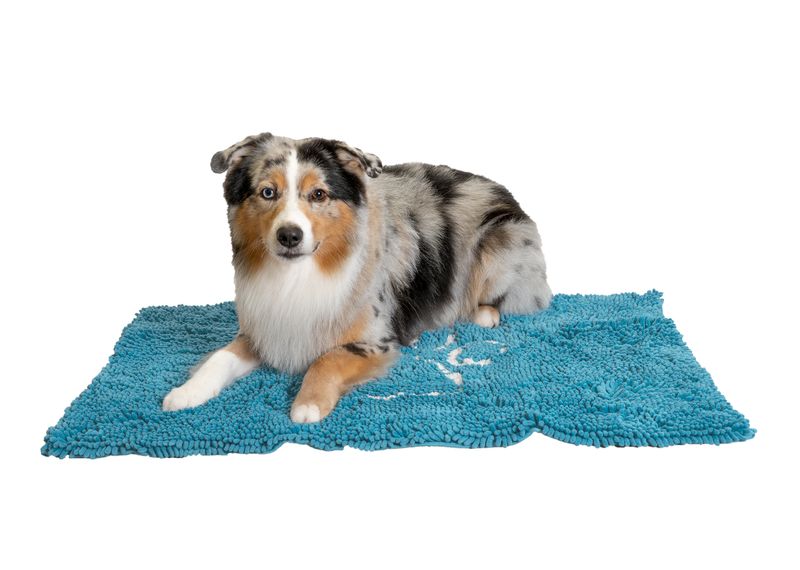 Multipurpose Anti-Slip Absorbent Mat Pawprint (Turkis), ShowTech